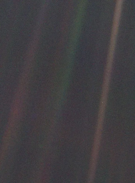 The Pale Blue Dot - Earth from 4 billion miles away (click to learn more)